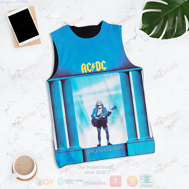 NEW AC DC Who Made Who Album 3D Tank Top1