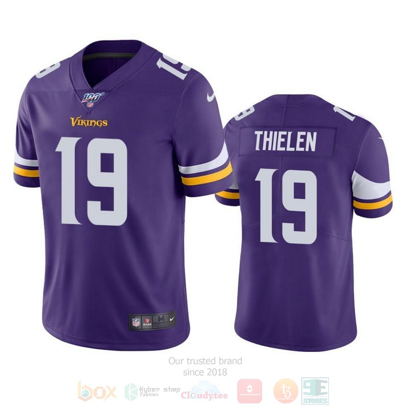 Adam Thielen Minnesota Vikings Purple Football Jersey