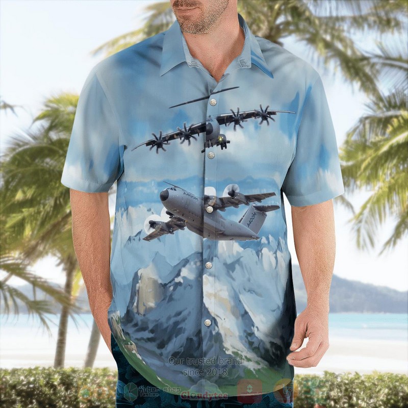 Airbus Military A400M Farnborough International Airshow Hawaiian Shirt 1 2