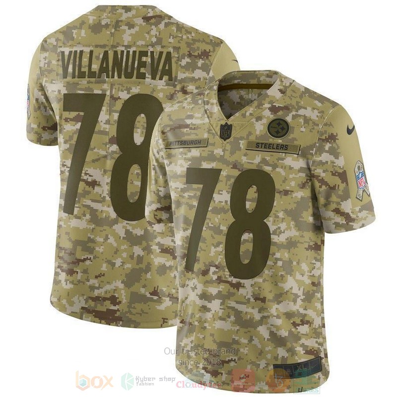 Alejandro Villanueva Pittsburgh Steelers Camo Football Jersey
