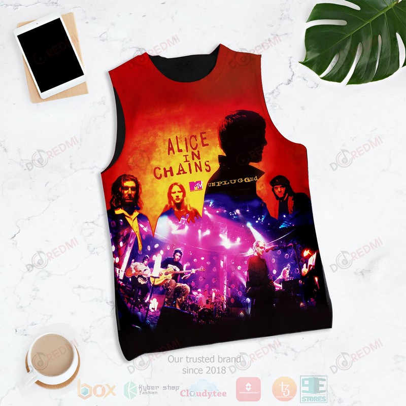 NEW Alice In Chains MTV Unplugged Album 3D Tank Top2
