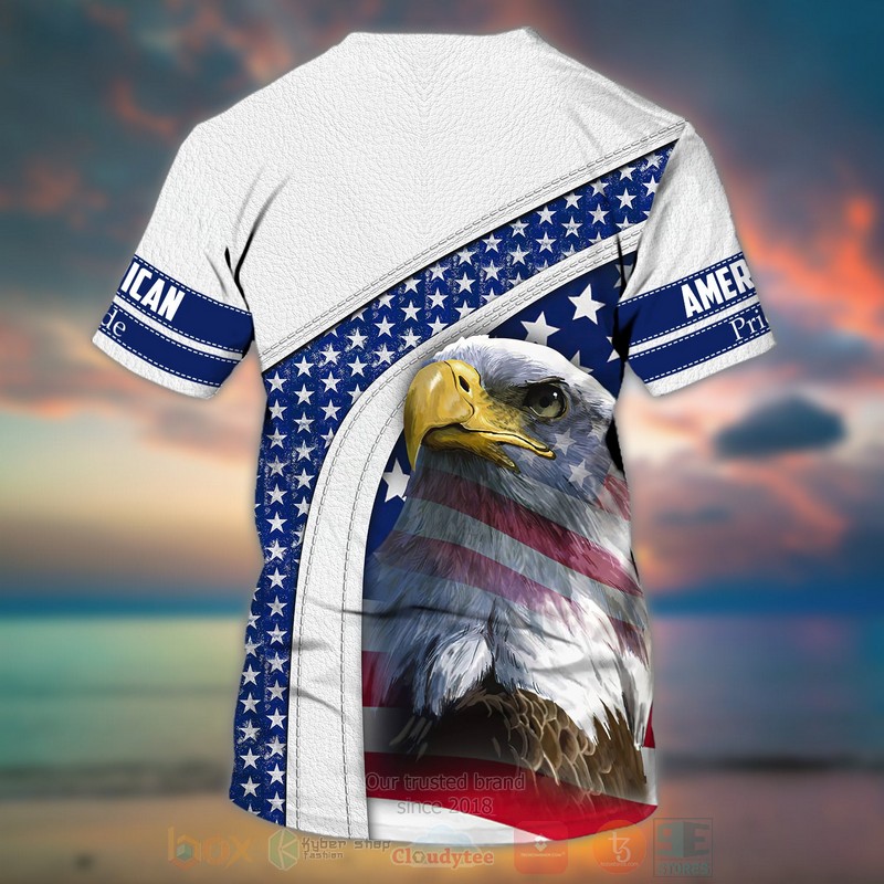 American Pride Eagle Custom Name T Shirt 1