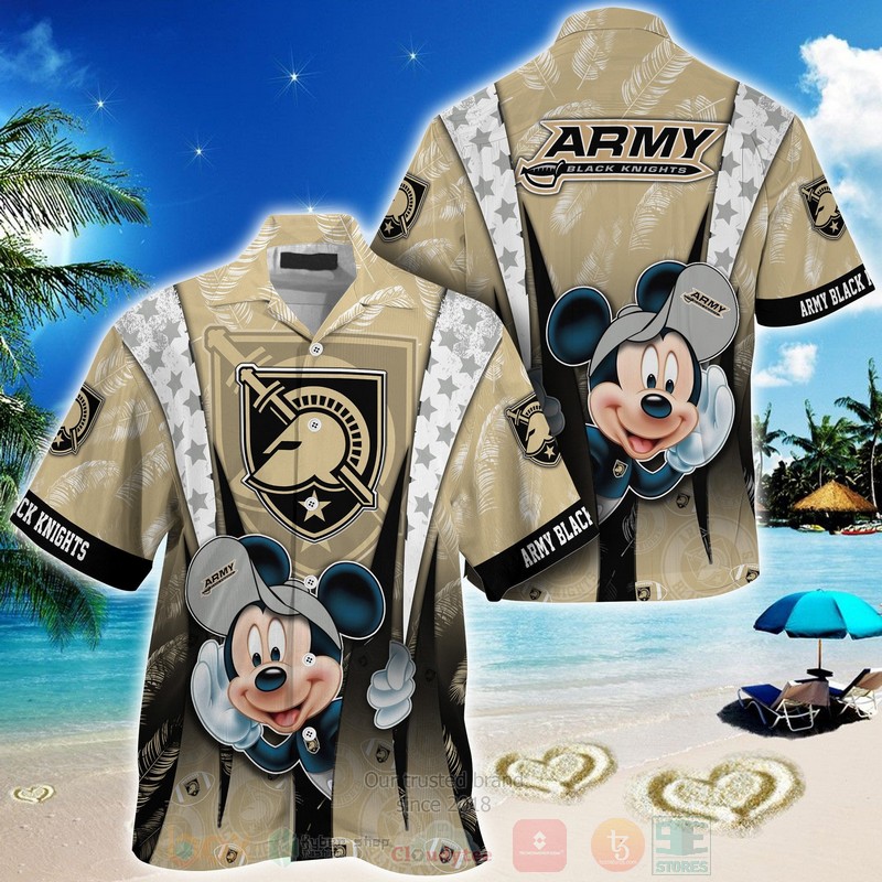 Army Black Knights Mickey Mouse Hawaiian Shirt