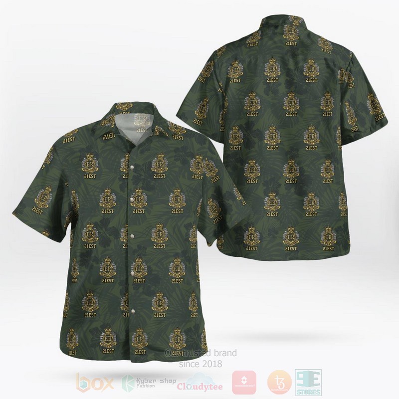 Australian Army Royal Australian Engineers 21 Engineer Support Troop 21EST Hawaiian Shirt