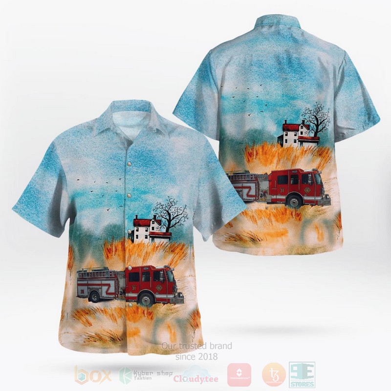 Avilla Indiana Avilla Fire Department Hawaiian Shirt