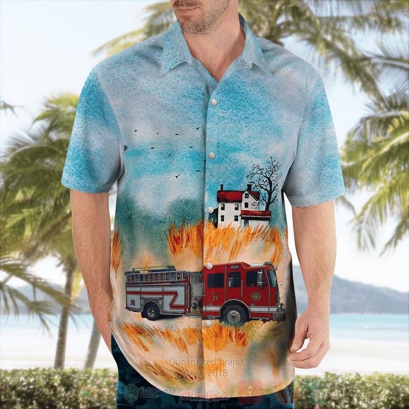 Avilla Indiana Avilla Fire Department Hawaiian Shirt 1 2 3