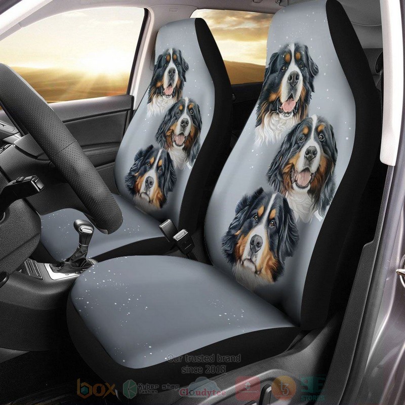 Bernese Mountain Dog Car Seat Cover