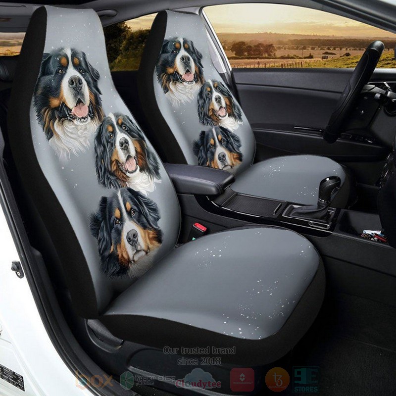 Bernese Mountain Dog Car Seat Cover 1