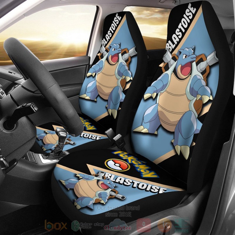 Blastoise Anime Pokemon Car Seat Cover