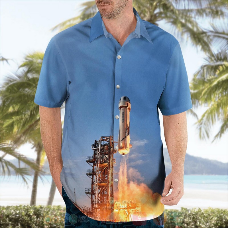 Blue Origin Rocket Hawaiian Shirt 1 2 3