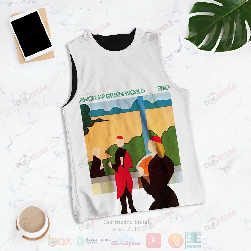 NEW Brian Eno Another Green World Album 3D Tank Top1