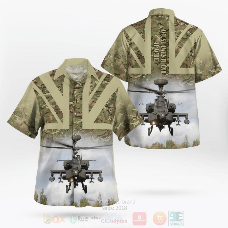 British Army AgustaWestland Apache Hawaiian Shirt
