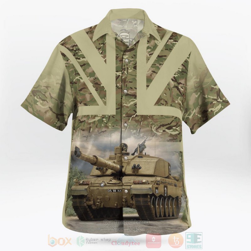 British Army Challenger 2 Main Battle Tank Hawaiian Shirt 1 2