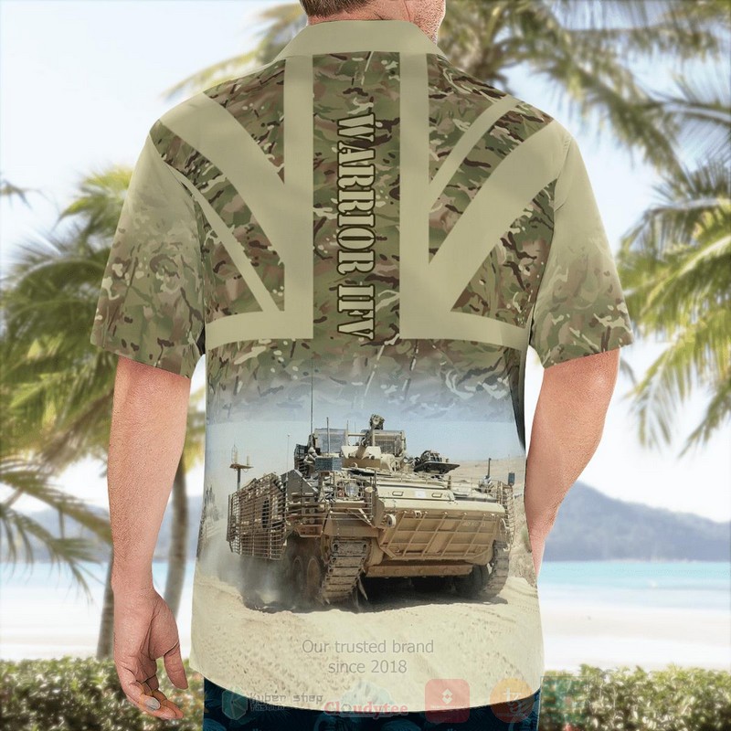 British Army Warrior IFV Hawaiian Shirt 1