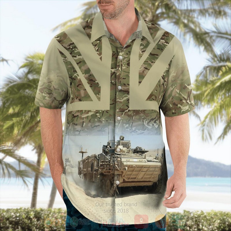 British Army Warrior IFV Hawaiian Shirt 1 2 3