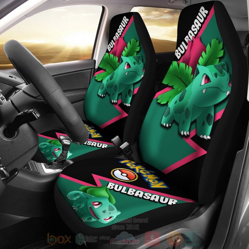 Bulbasaur Anime Pokemon Car Seat Cover