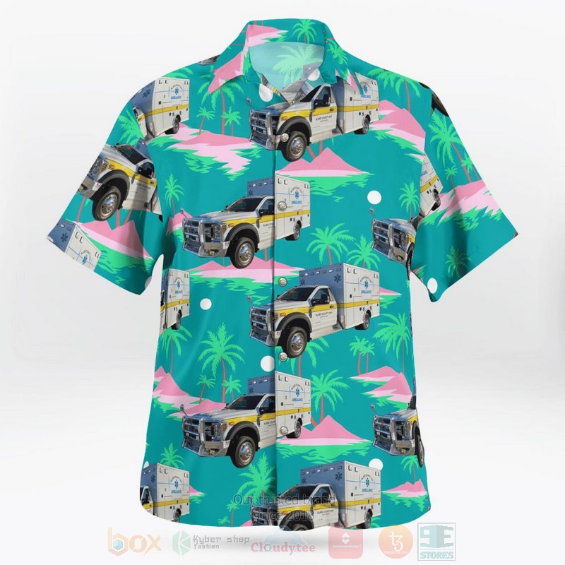 Burt Township Alger County EMS Grand Marais Michigan Hawaiian Shirt 1