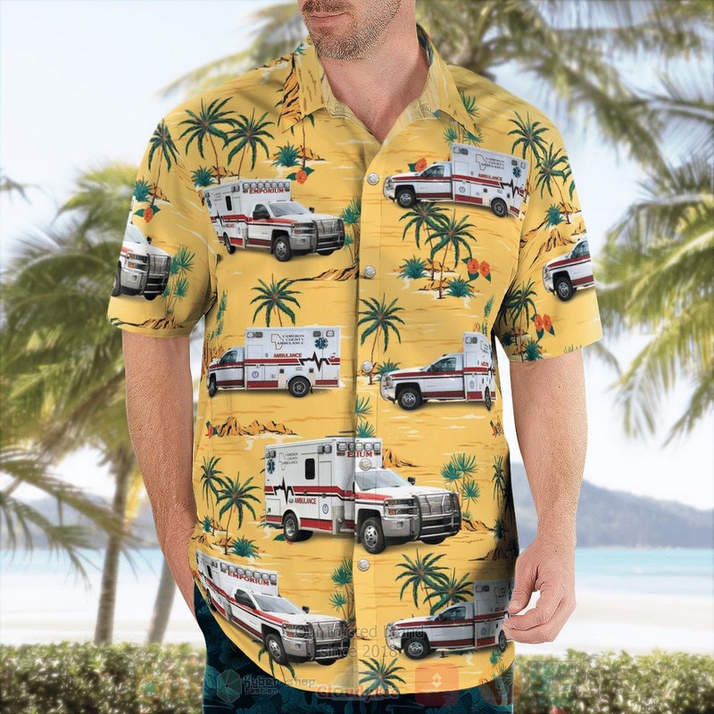 Cameron County Ambulance Service Emporium Pennsylvania Hawaiian Shirt 1 2