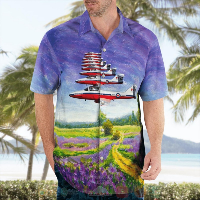 Canadian Museum of Flight Canadair CT 114 Tutor Hawaiian Shirt 1 2