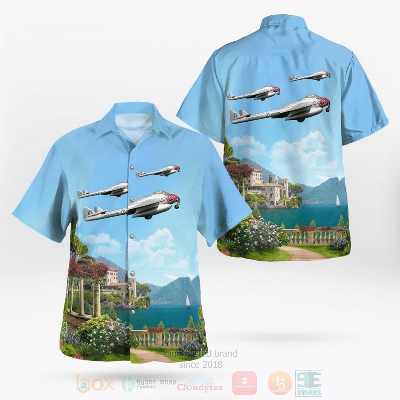 Canadian Museum of Flight de Havilland Vampire Hawaiian Shirt