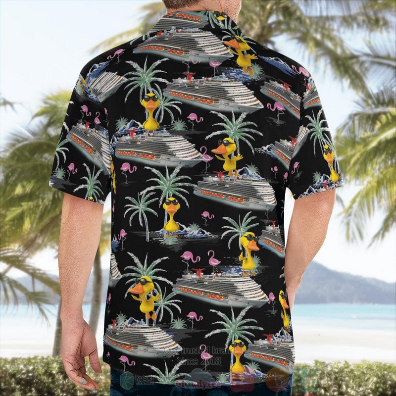 Carnival Cruise Line Carnival Horizon Cruising Duck Hawaiian Shirt Short 1 2 3