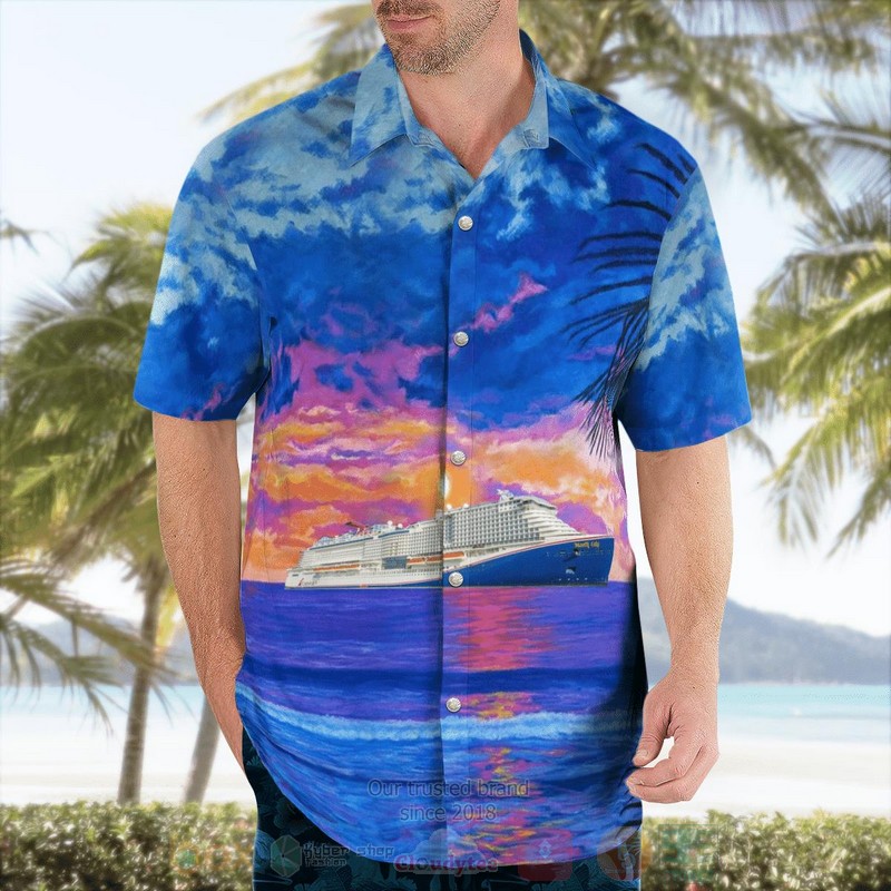 Carnival Cruise Lines Mardi Gras Hawaiian Shirt Short 1 2