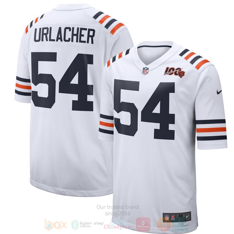 Chicago Bears Brian Urlacher White 2019 100th Season Alternate Retired Football Jersey