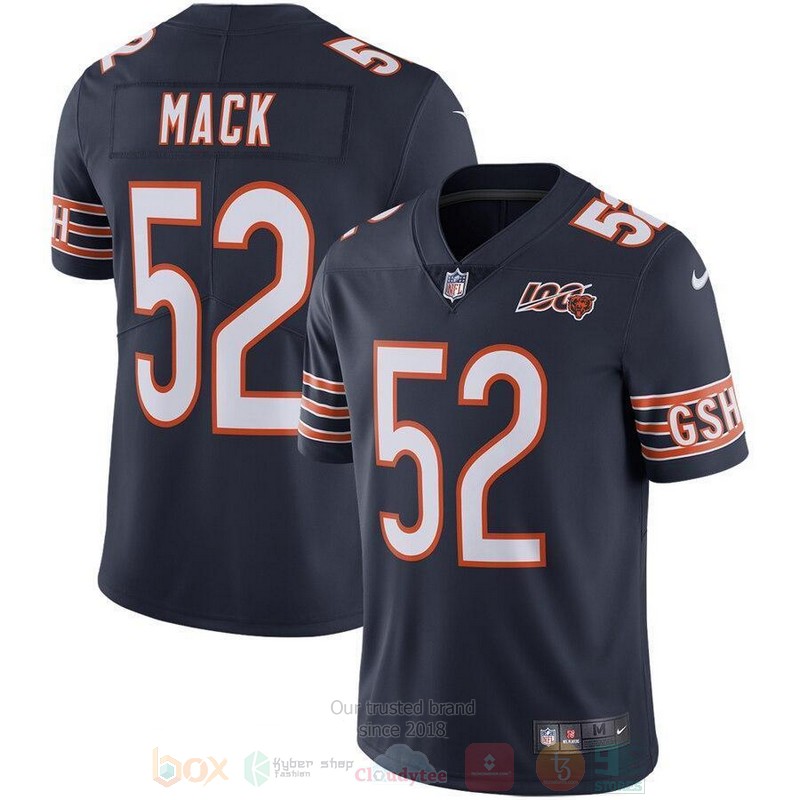 Chicago Bears Khalil Mack NFL 100th Season Football Jersey