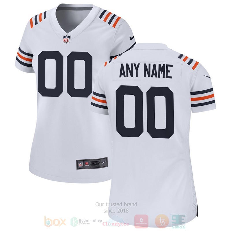 Chicago Bears Whites 2019 Alternate Personalized Football Jersey