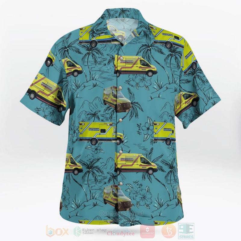 Chicago llinois Superior Ambulance Hawaiian Shirt 1