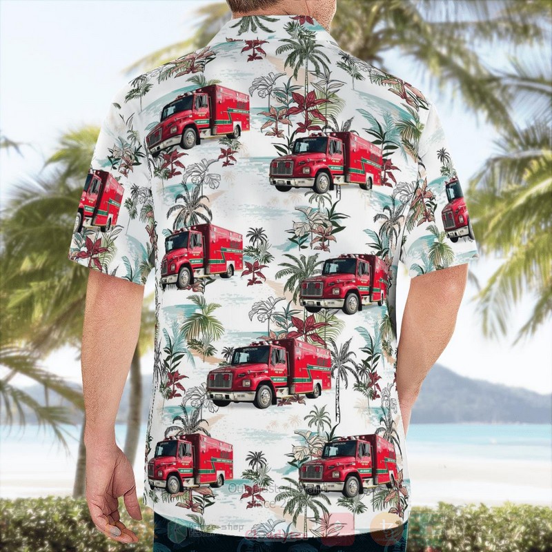 City of Plantation Fire Department Plantation Florida Hawaiian Shirt 1 2 3