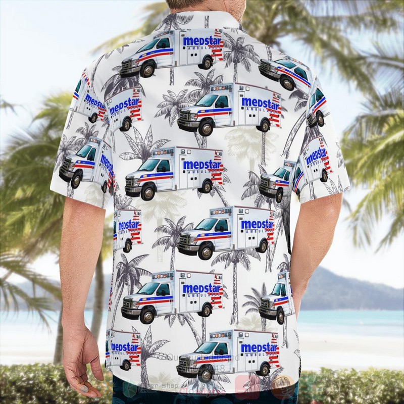 Clinton Michigan Medstar Ambulance Hawaiian Shirt 1 2 3