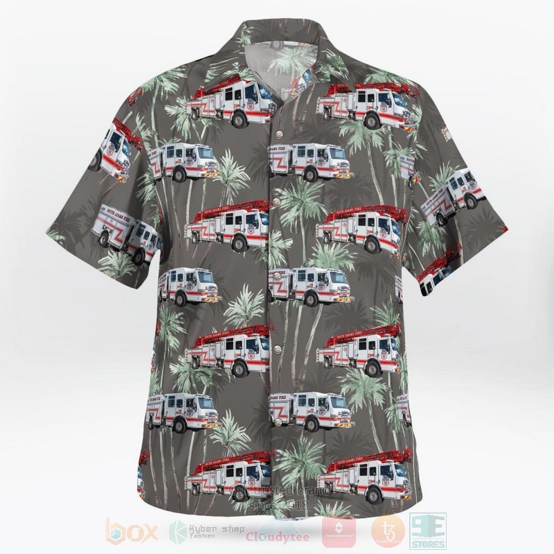 Commerce City Colorado South Adams County Fire Department Station 22 Rose Hill Hawaiian Shirt 1