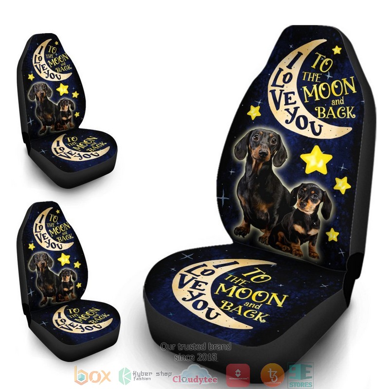 Cute Dachshund Dachshund Dog Car Seat Covers