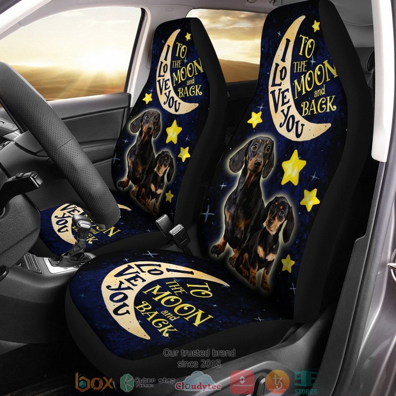 Cute Dachshund Dachshund Dog Car Seat Covers 1