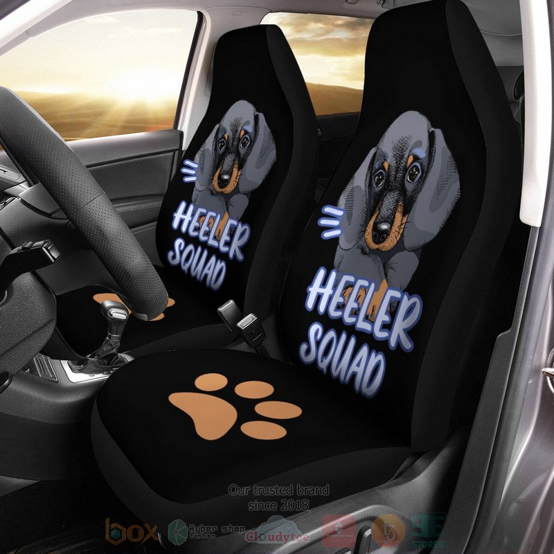 Cute Dog Dachshund Car Seat Cover
