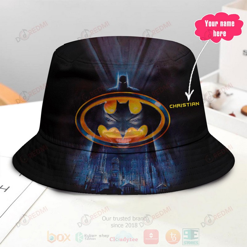 DC Comics Batman Custom Name Blacks Bucket Hat
