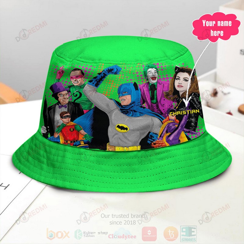 DC Comics Custom Name Green Bucket Hat