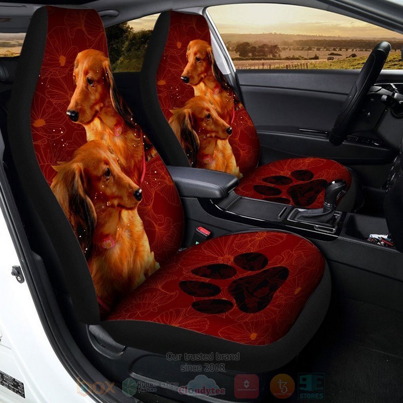 Dachshund Dog Car Seat Cover 1