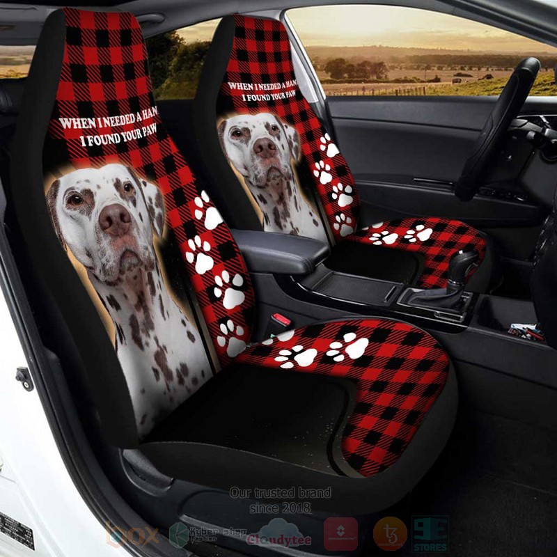 Dalmatian Dog I Found Your Paw Car Seat Cover 1