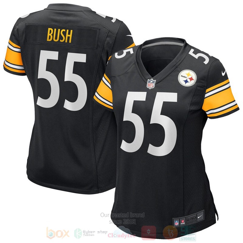 Devin Bush Black Pittsburgh Steelers Football Jersey