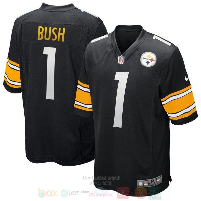 Devin Bush Pittsburgh Steelers 2019 Draft First Round Pick Black Football Jersey