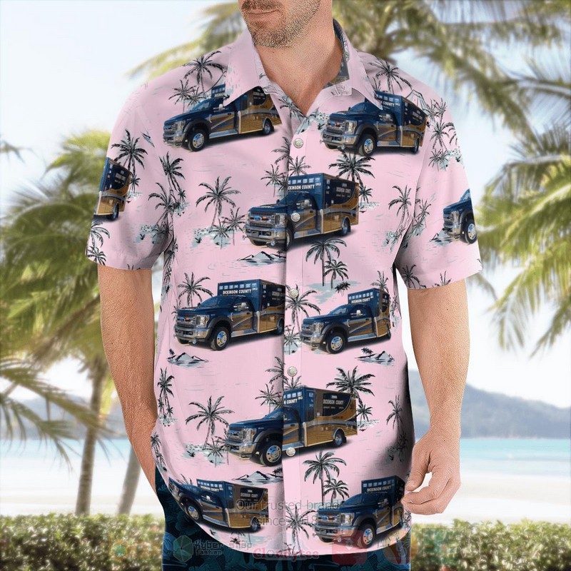 Dickinson County EMS Hawaiian Shirt 1 2 3