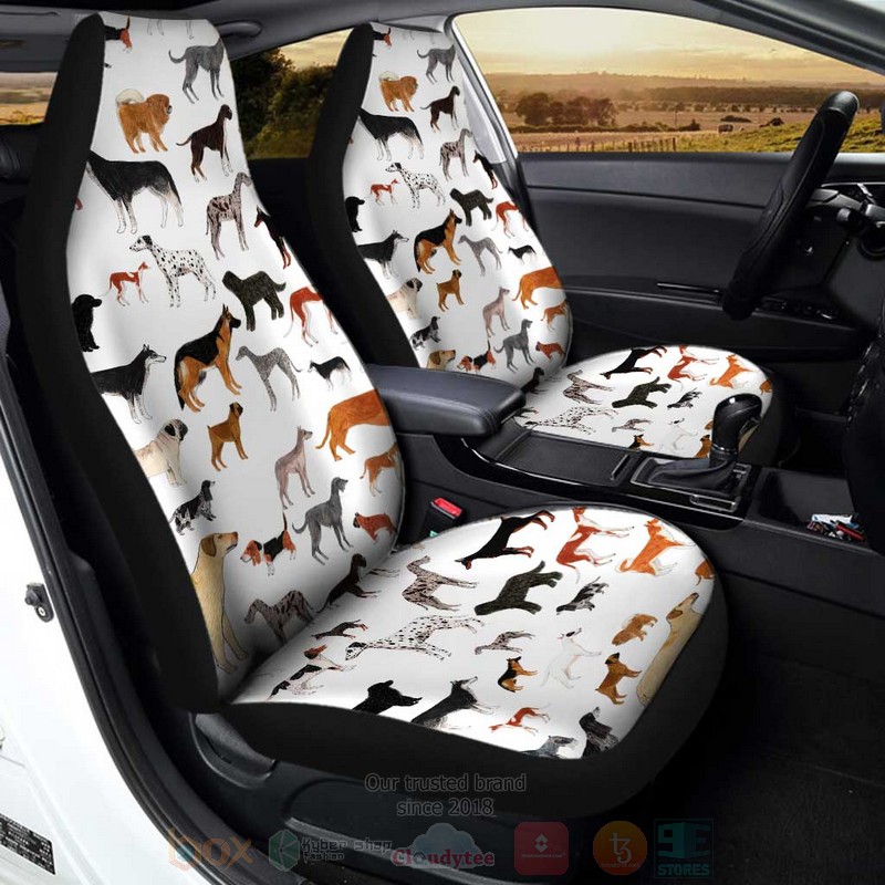 Dogs Funny Pet Lovers Car Seat Cover 1