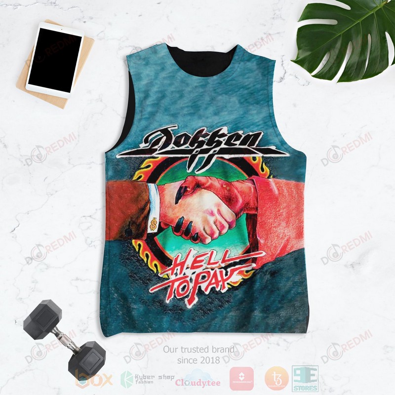 NEW Dokken Hell to Pay Album 3D Tank Top1