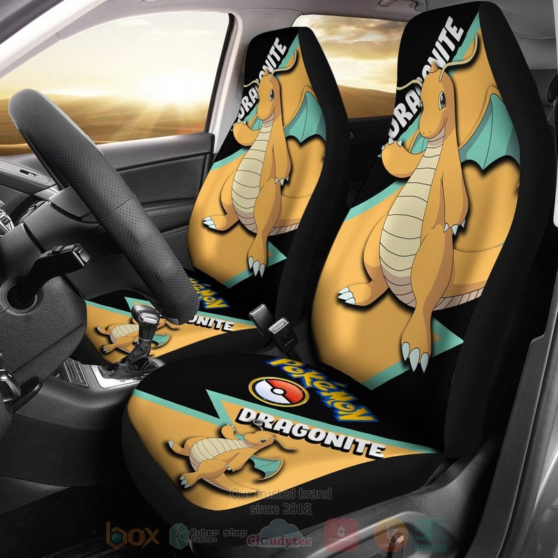 Dragonite Anime Pokemon Car Seat Cover