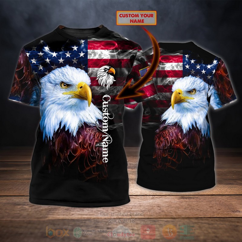 Eagle America Custom Name T Shirt