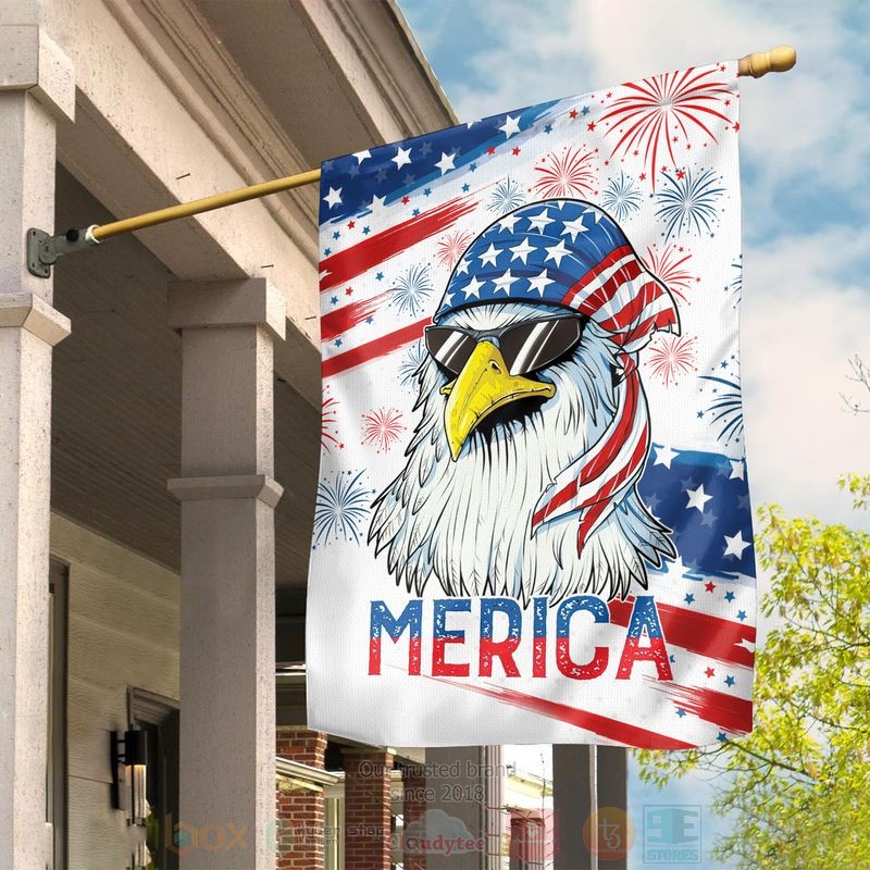Eagle Merica US Independence Day Firework Flag 1
