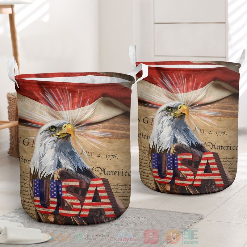 Eagle USA Independence Day Laundry Basket