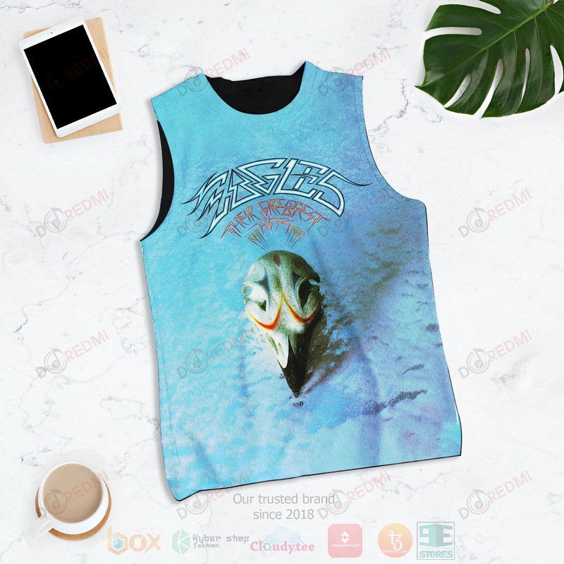 Eagles band Their Greatest Hits 1971- 1975 Album Tank Top2